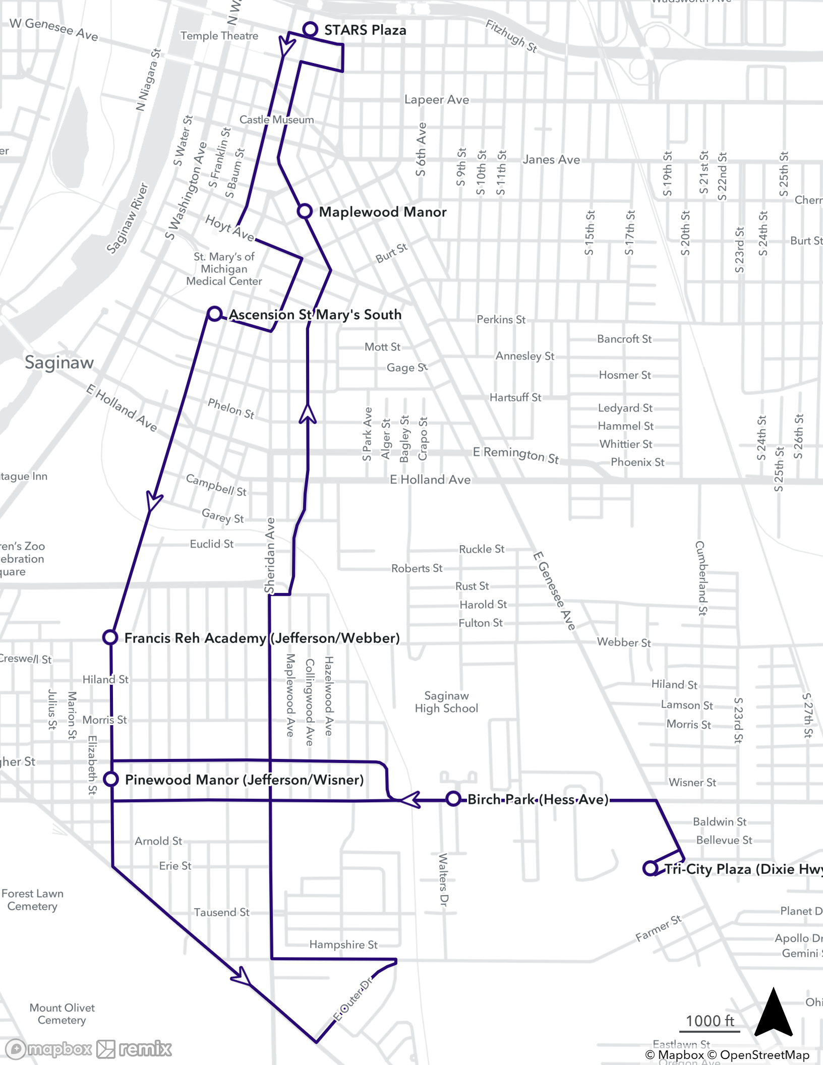 Route 8 – STARS – Saginaw Transit Authority and Regional Services